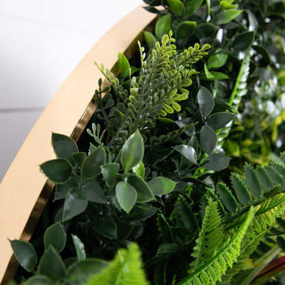 Wall Mat 38in UV-resistant Virgin Islands artificial flora panel in gold aluminum frame on Tampa Home & Garden Store