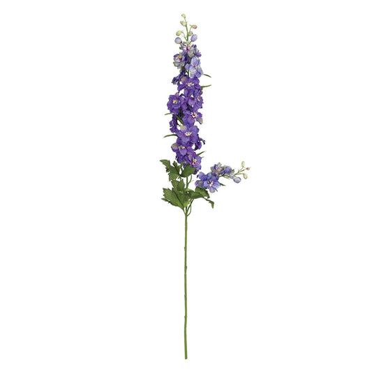 Delphinium stem artificial Nearly Natural with purple-blue blooms on 38.5in tall stem set of 12 on Tampa Home & Garden Store