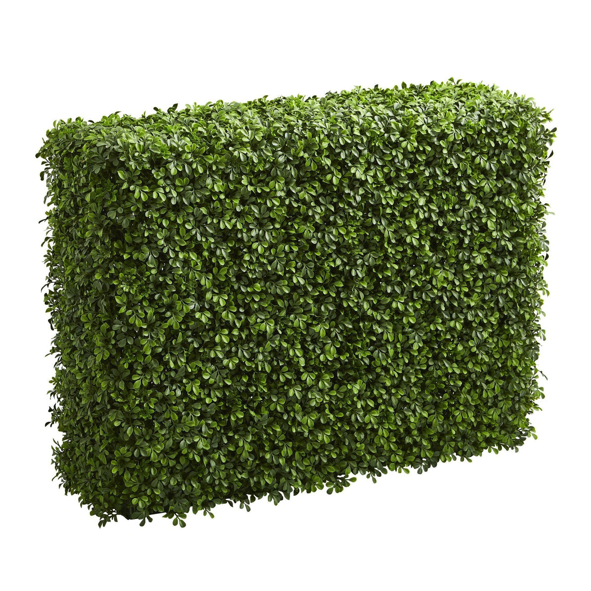 39” Boxwood Artificial Hedge privacy fence by Nearly Natural with dense green leaves on Tampa Home & Garden Store