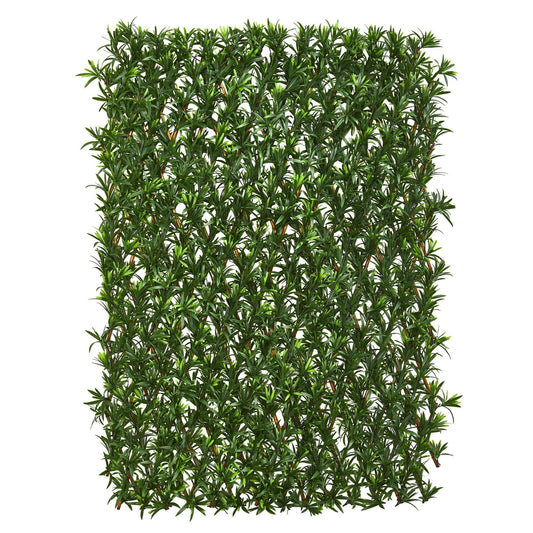 Podocarpus Fence Trellis Nearly Natural UV resistant waterproof hedge panel on Tampa Store on Tampa Home & Garden Store