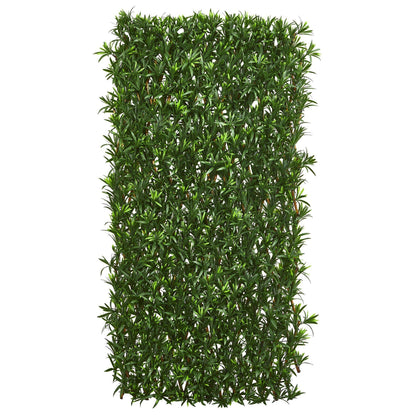 Nearly Natural Podocarpus expandable fence trellis, 39in, UV resistant and waterproof on Tampa Home & Garden Store