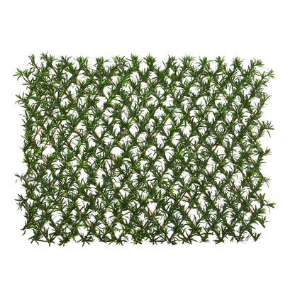 Nearly Natural 39” Podocarpus expandable trellis fence panel with dense green foliage on Tampa Home & Garden Store