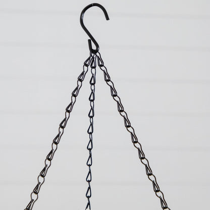 Hanging ring with black metal chains and hook for Nearly Natural 39in UV Resistant ferns on Tampa Home & Garden Store