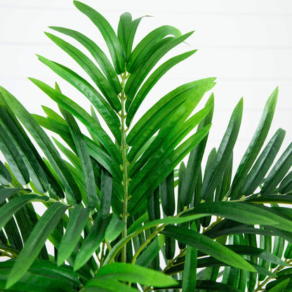 Artificial Areca Palm Tree With A White Planter