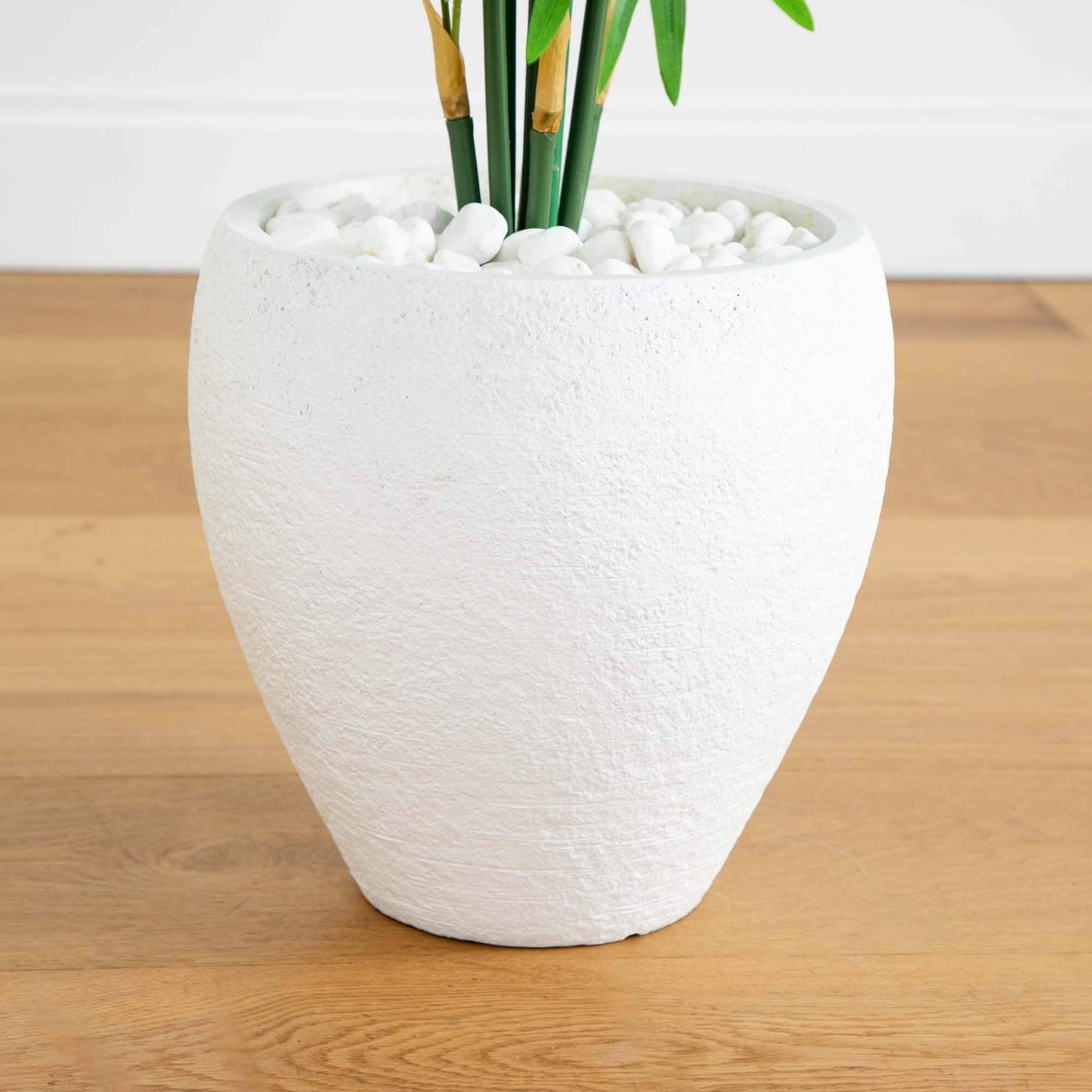 Artificial Areca Palm Tree With A White Planter