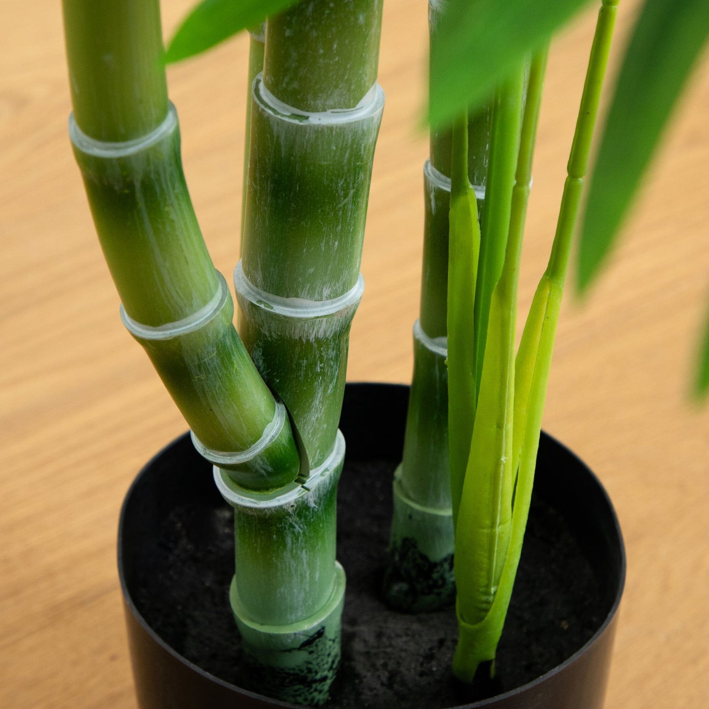 4' Areca Palm artificial silk tree Nearly Natural green segmented stalks in pot on Tampa Home & Garden Store