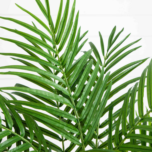 4 ft Areca palm artificial tree fronds in vibrant green on Tampa Home & Garden Store