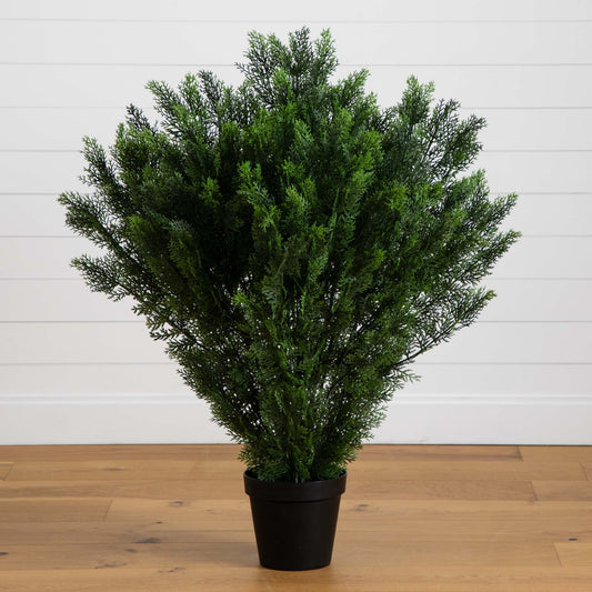 4’ Artificial Cedar Bush UV Resistant (Indoor/Outdoor) - Tampa Home & Garden Store