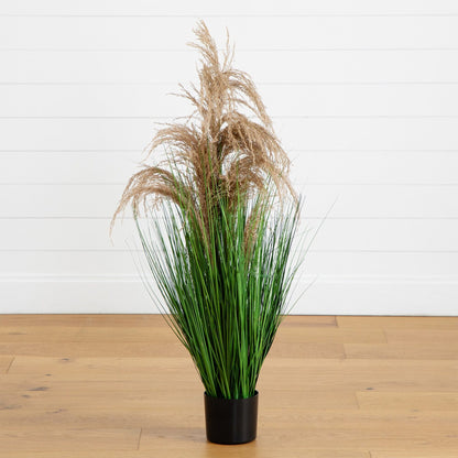 The Artificial Pampas Grass and Plum Decor