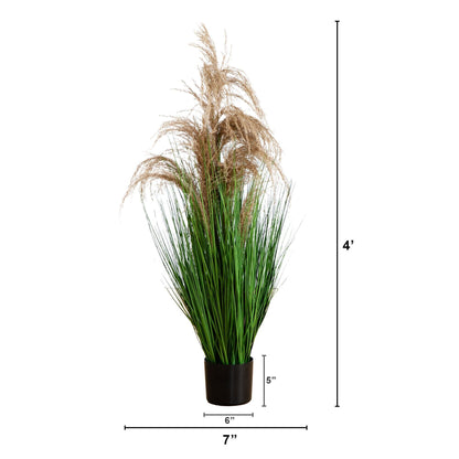 The Artificial Pampas Grass and Plum Decor