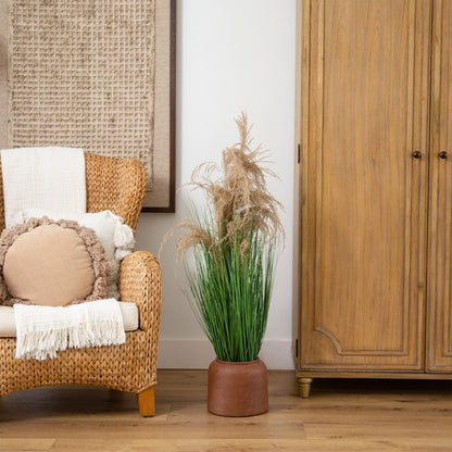 The Artificial Pampas Grass and Plum Decor