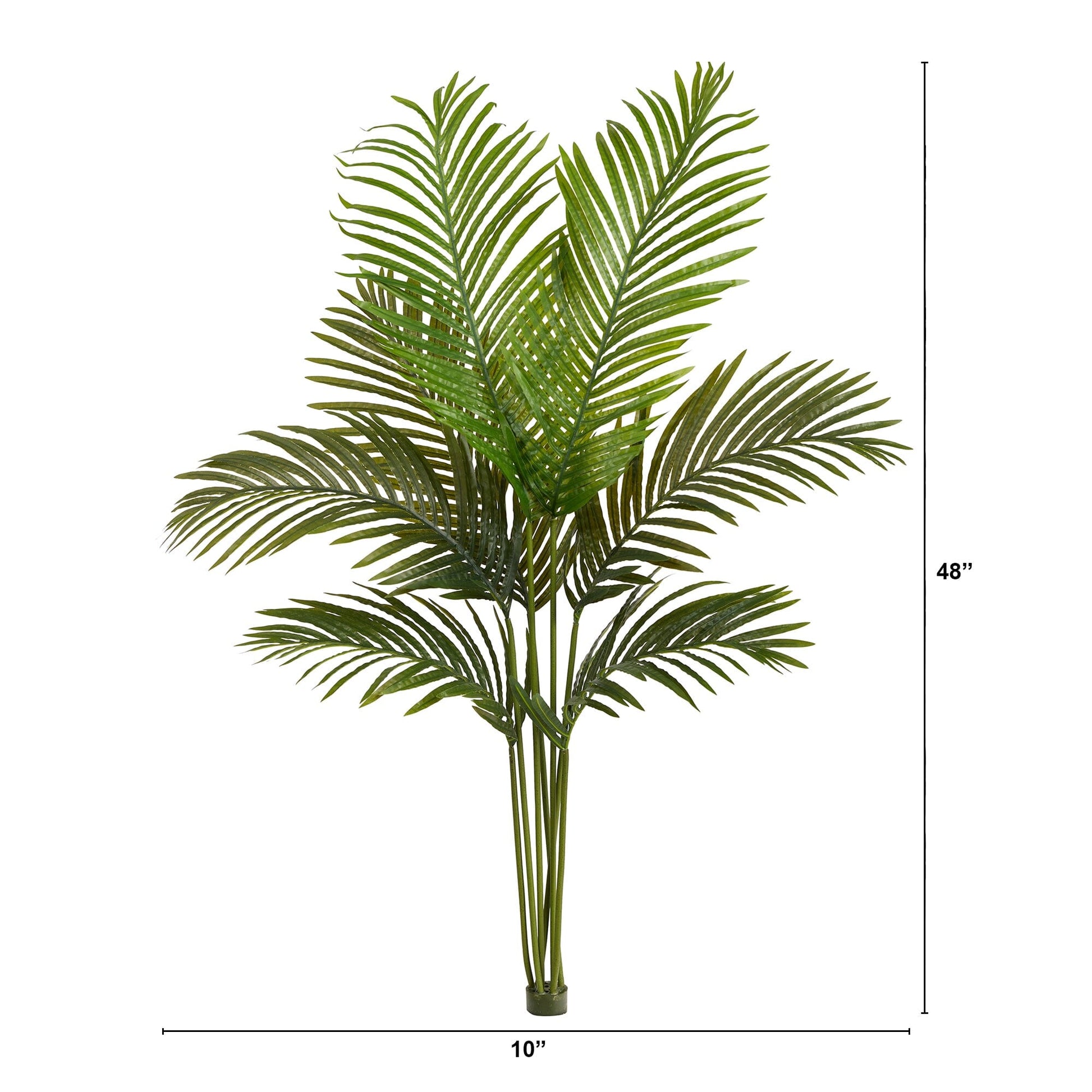 4 ft artificial Paradise palm tree with green fronds, no pot on Tampa Home & Garden Store