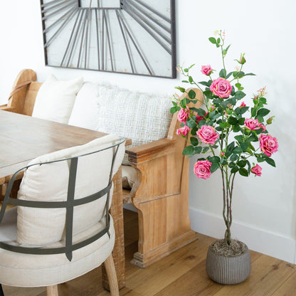 4 Foot Artificial Rose Tree For Home Decor