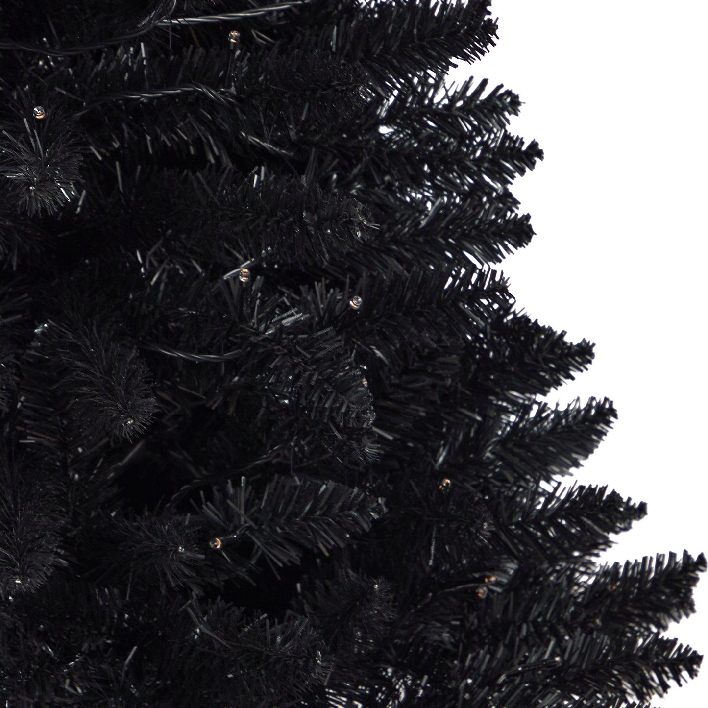 4’ Black Halloween artificial Christmas tree in urn with 100 orange LED lights by Nearly Natural on Tampa Home & Garden Store