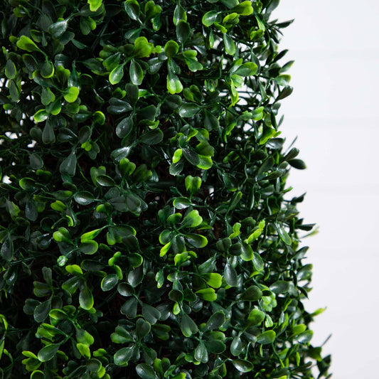 4’ Boxwood Topiary Artificial Tree UV Resistant (Indoor/Outdoor) - Tampa Home & Garden Store