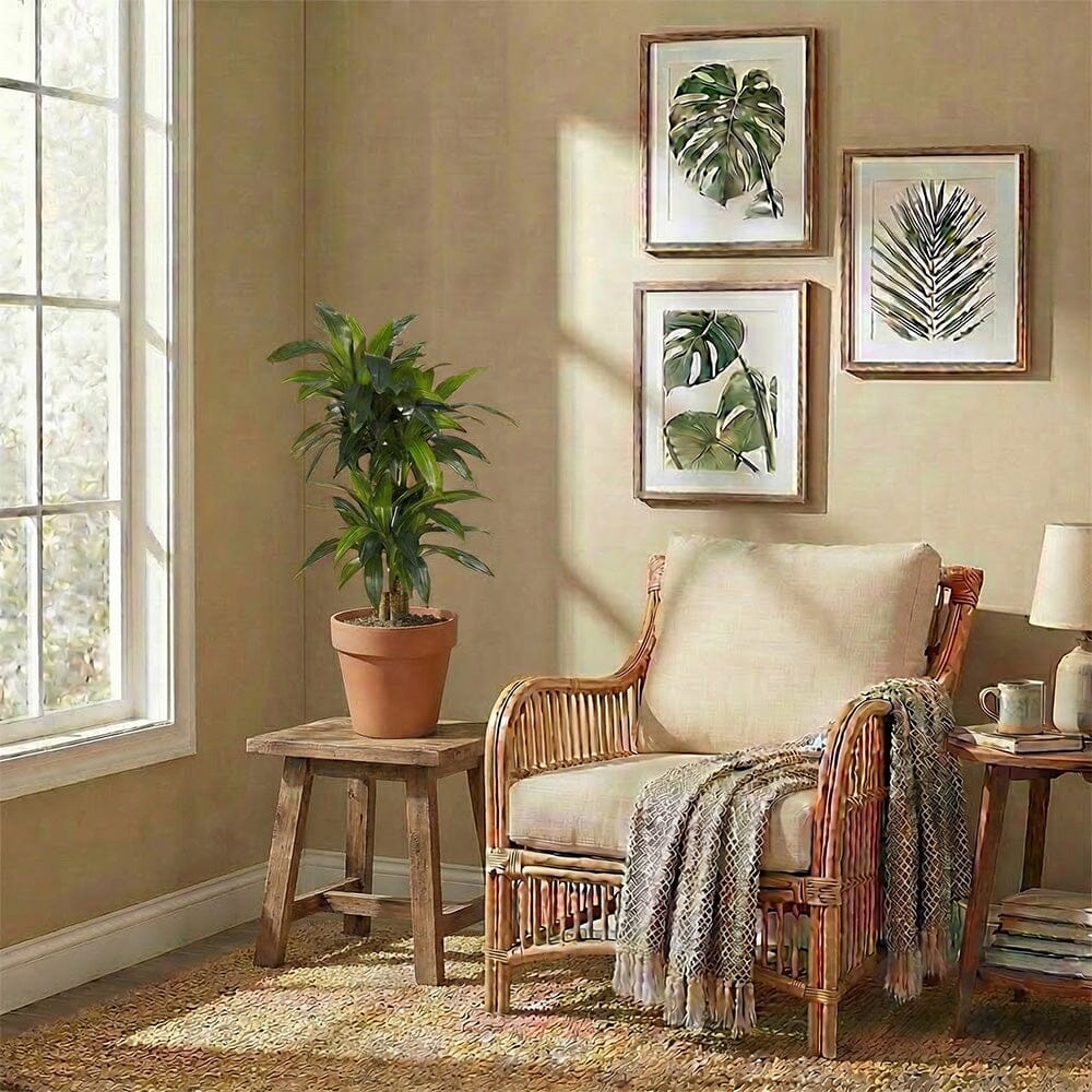Dracaena Silk Plant 4 Ft Real Touch