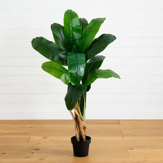 4’ Double Stalk Banana Artificial Tree - Tampa Home & Garden Store