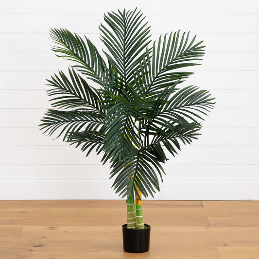 4’ Double Stalk Golden Cane Artificial Palm Tree - Tampa Home & Garden Store