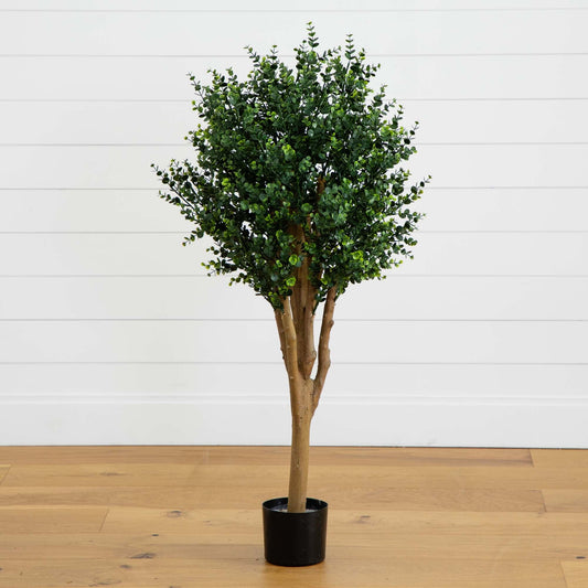 4’ Eucalyptus Artificial Tree UV Resistant Indoor/Outdoor) - Tampa Home & Garden Store