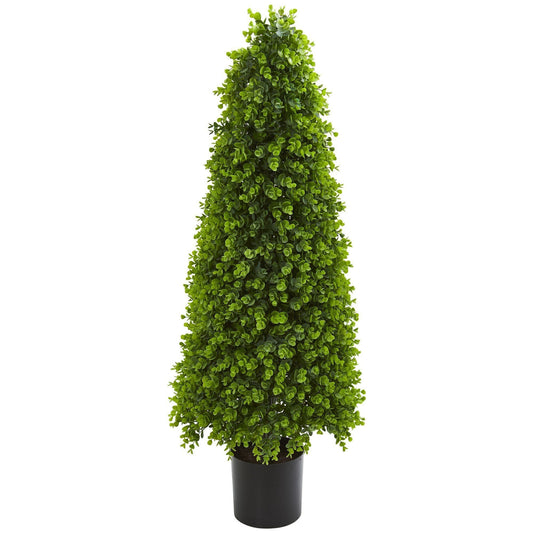 4’ Eucalyptus Topiary Artificial Tree (Indoor/Outdoor) - Tampa Home & Garden Store