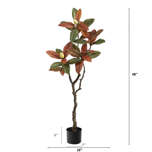 4’ Fall Magnolia Artificial Tree - Tampa Home & Garden Store