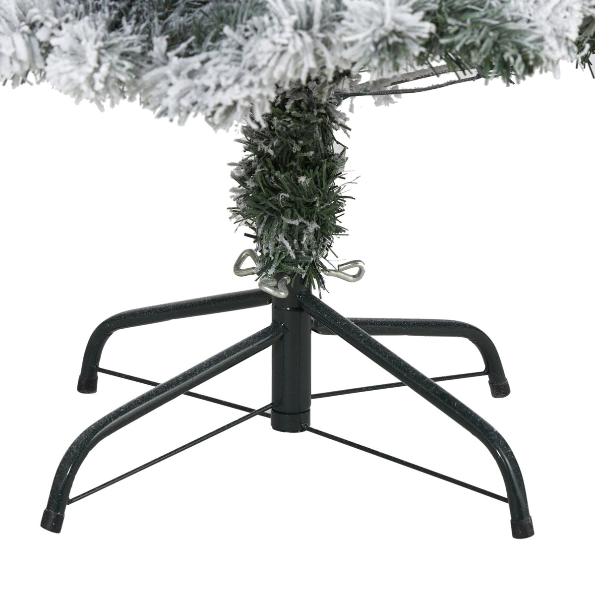 4' Flocked Spruce artificial Christmas tree by Nearly Natural on Tampa Home & Garden Store