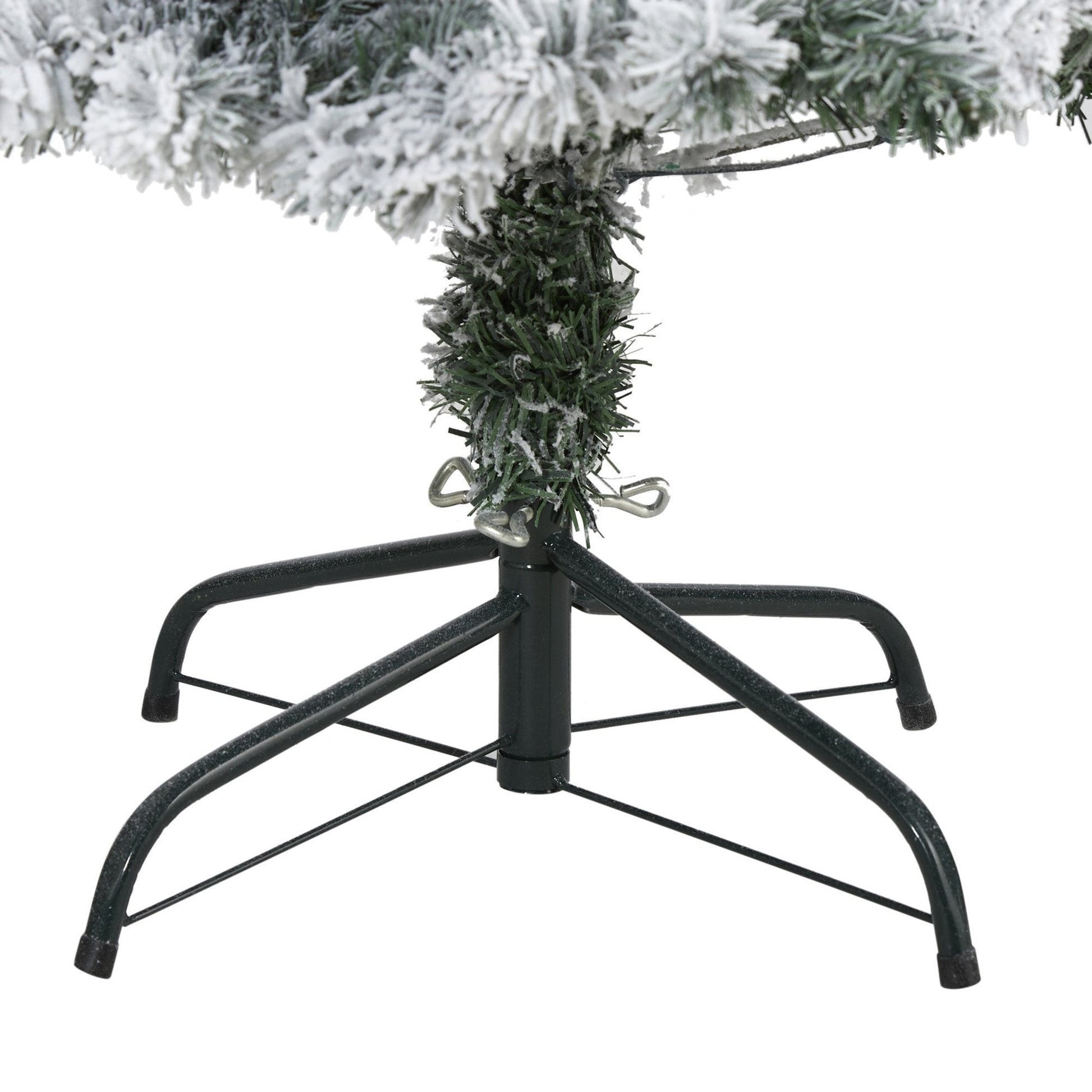 4' Flocked Spruce artificial Christmas tree by Nearly Natural on Tampa Home & Garden Store