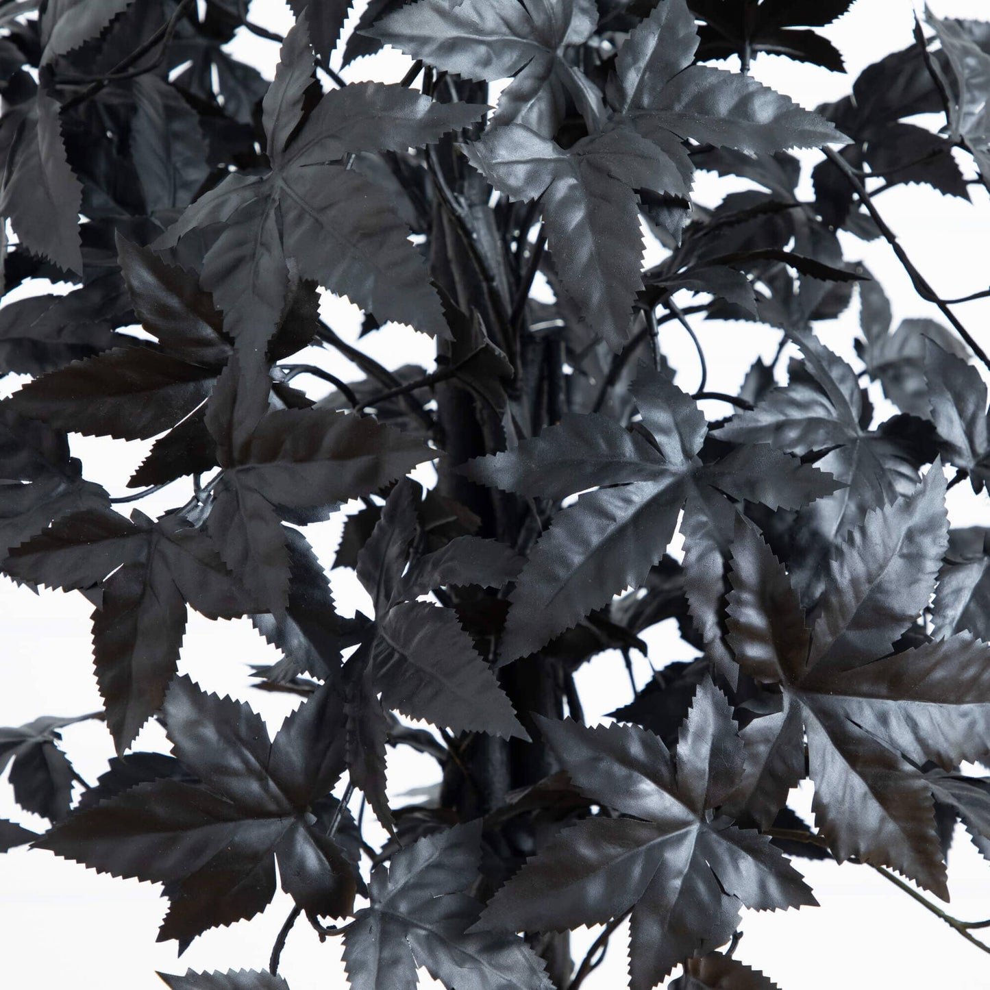 4' Nearly Natural artificial Halloween Black Maple Tree with natural trunk, black leaves on Tampa Home & Garden Store