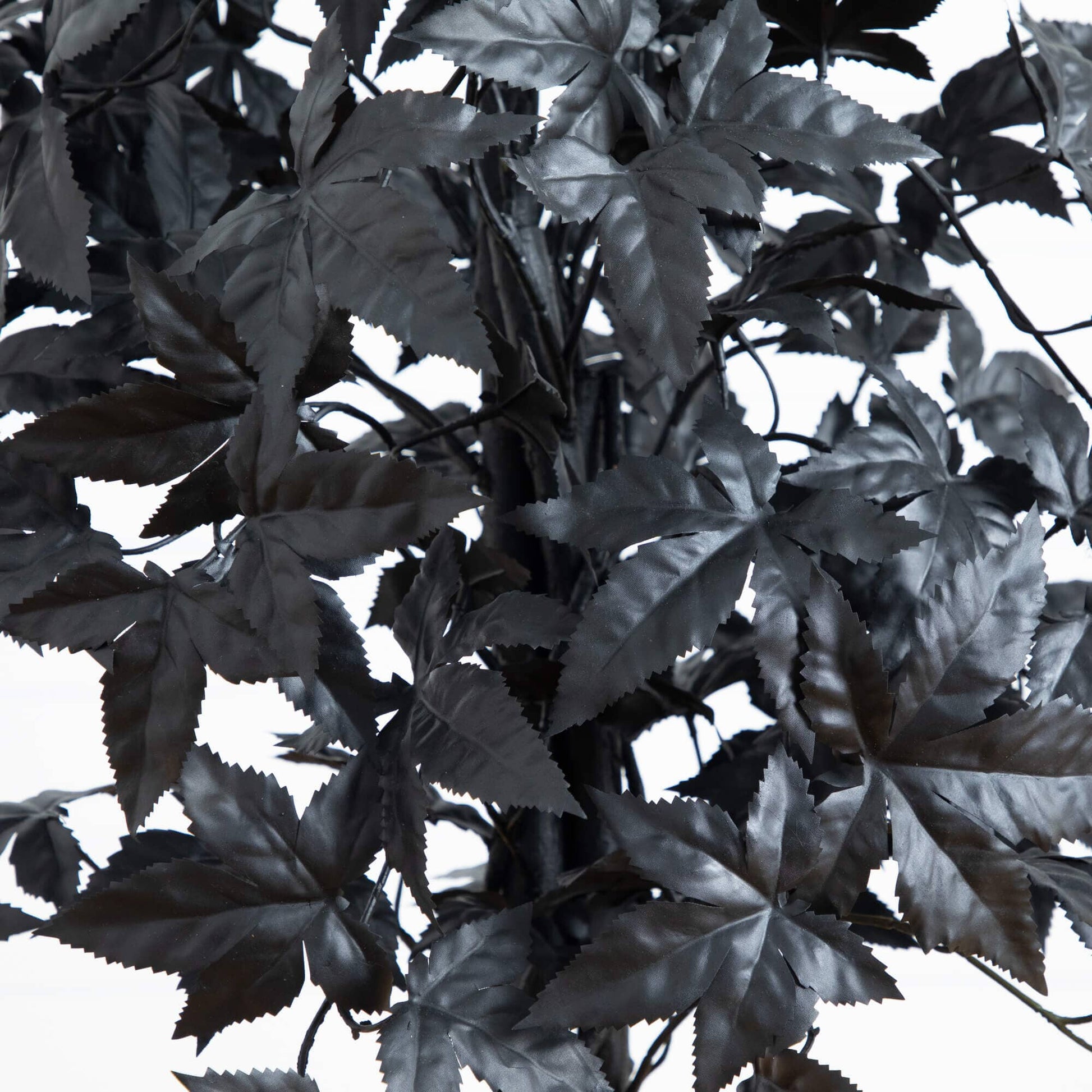 4' Nearly Natural artificial Halloween Black Maple Tree with natural trunk, black leaves on Tampa Home & Garden Store