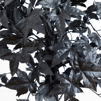 4' Nearly Natural artificial Halloween Black Maple Tree with natural trunk, black leaves on Tampa Home & Garden Store