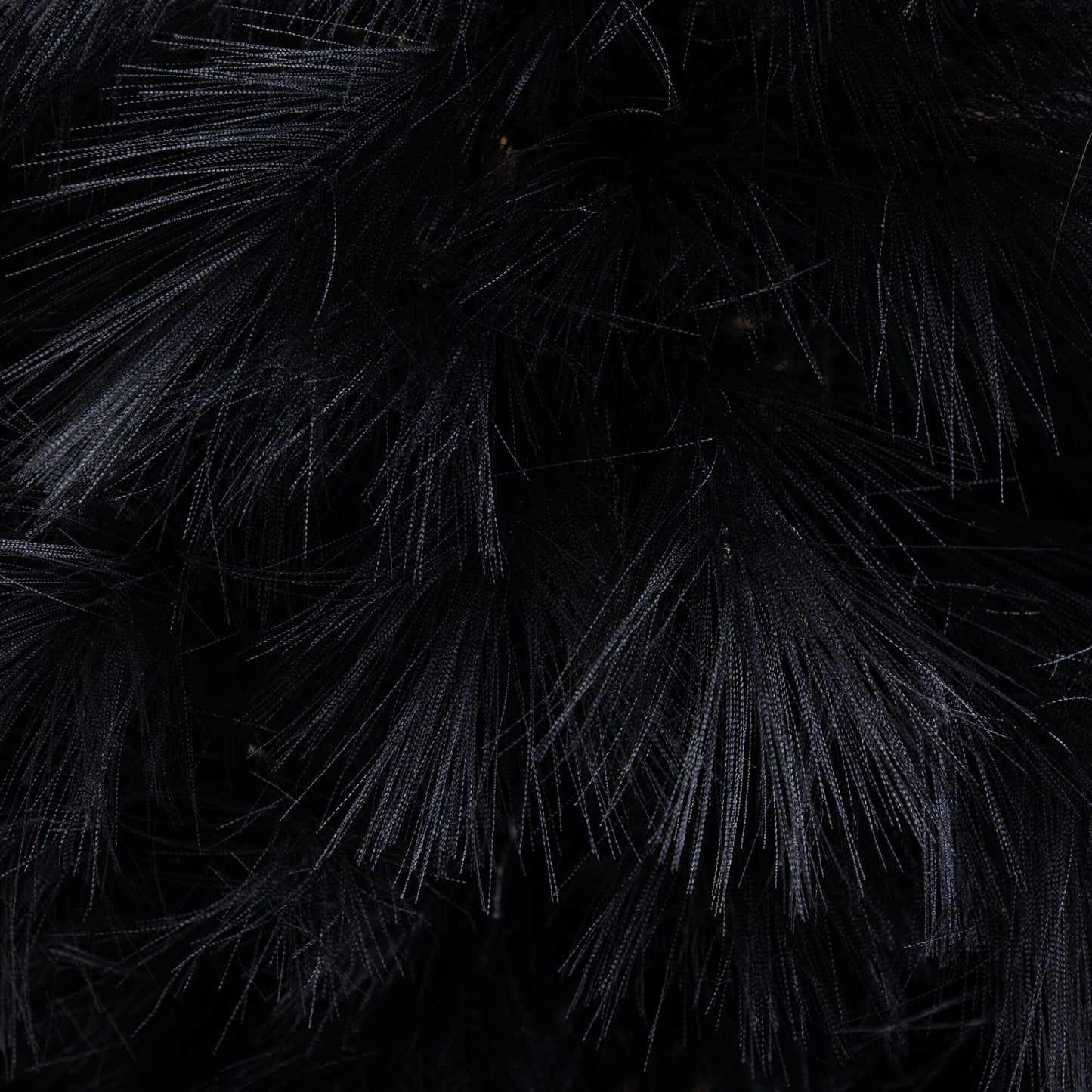 4 ft artificial Halloween black pampas grass Christmas tree close-up texture on Tampa Home & Garden Store