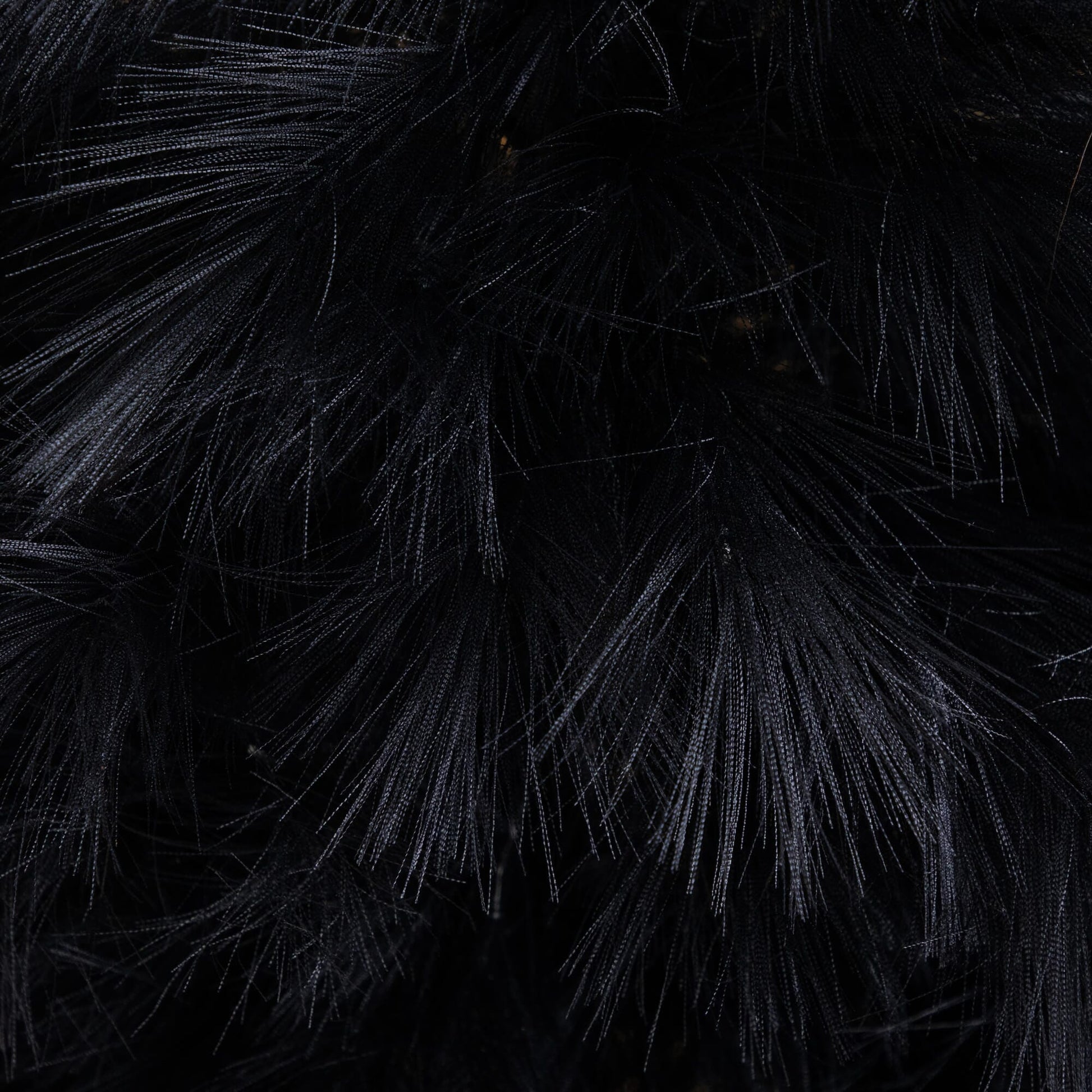 4 ft artificial Halloween black pampas grass Christmas tree close-up texture on Tampa Home & Garden Store