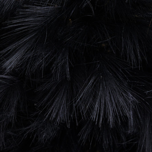 4 ft artificial Halloween black pampas grass Christmas tree close-up texture on Tampa Home & Garden Store