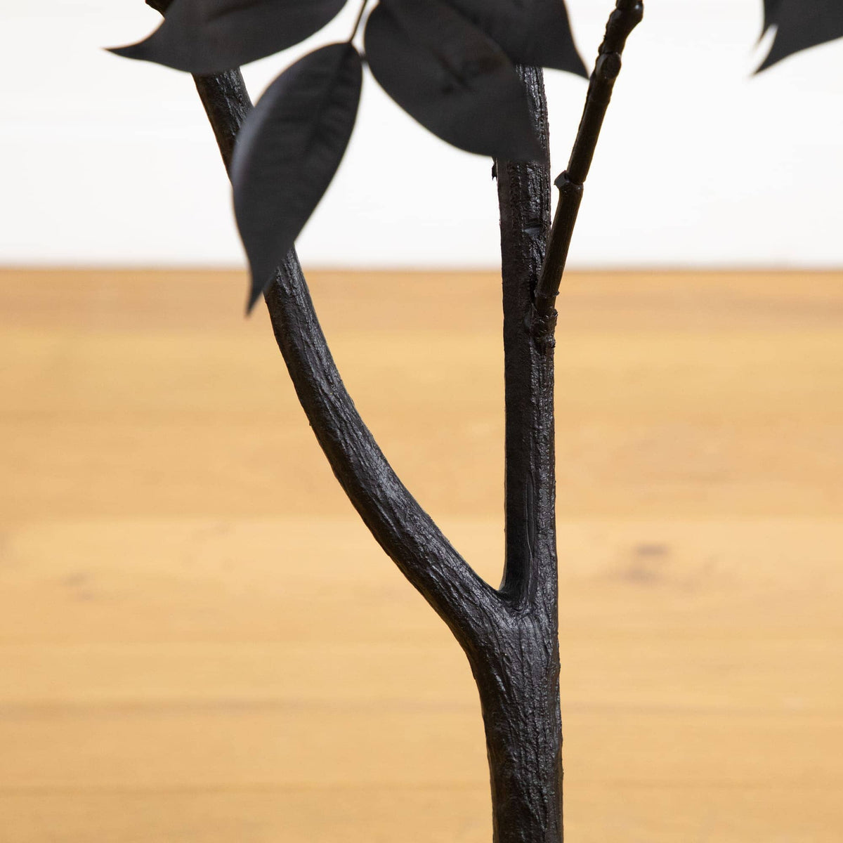 4' Artificial Halloween Black Sumac Tree by Nearly Natural, black trunk and dark leaves on Tampa Home & Garden Store