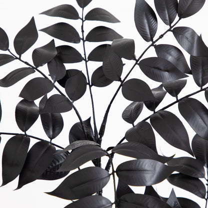 4' Artificial Halloween Black Sumac Tree with black leaves by Nearly Natural on Tampa Home & Garden Store