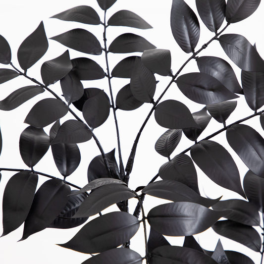 4' Artificial Halloween Black Sumac Tree with black leaves by Nearly Natural on Tampa Home & Garden Store