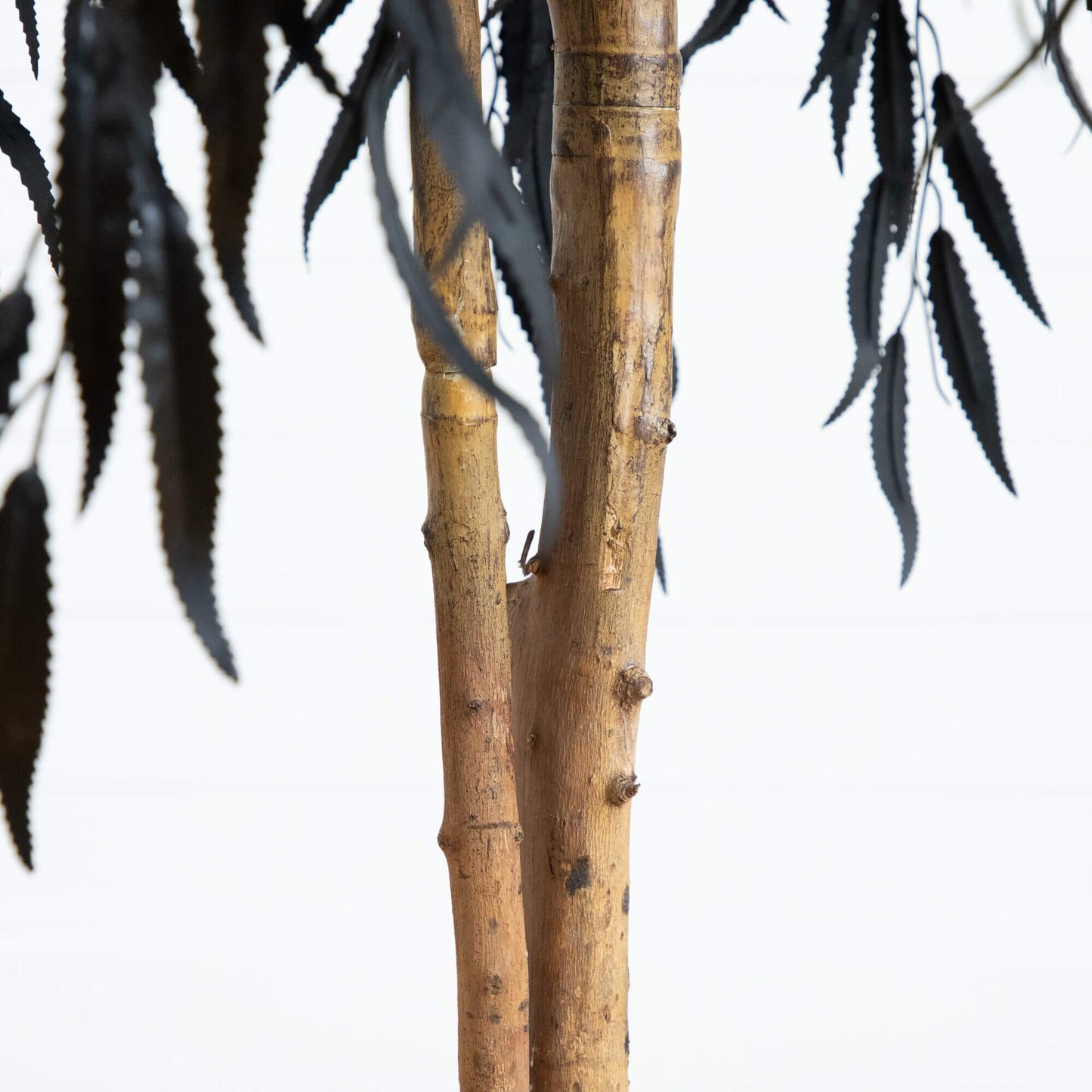 4' Artificial Halloween Black Willow Tree Nearly Natural brown trunk and dark leaves on Tampa Home & Garden Store