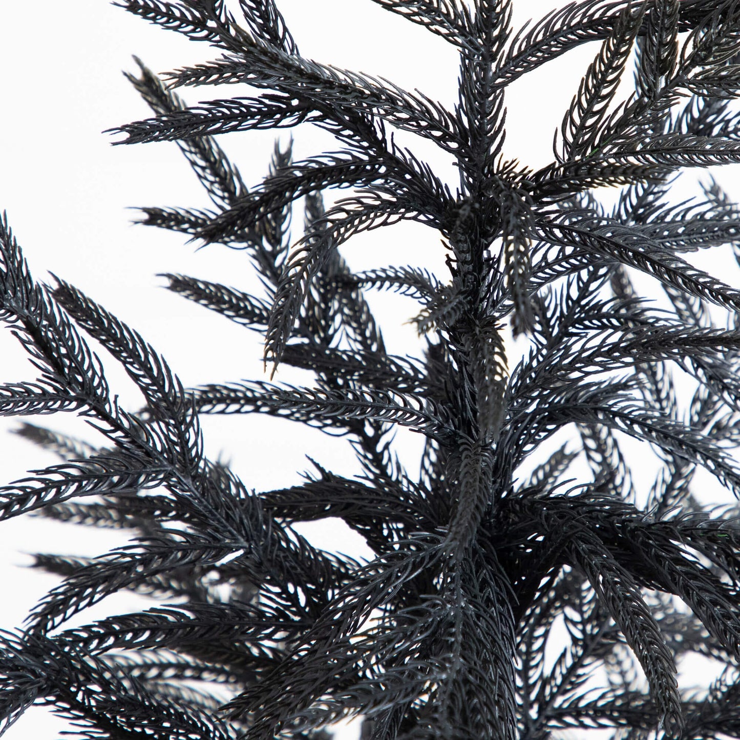 Artificial Christmas Tree Nearly Natural Black Norfolk Pine 4 ft branches close up on Tampa Home & Garden Store