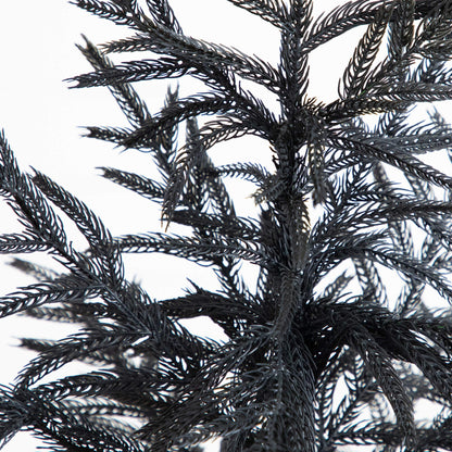 Artificial Christmas Tree Nearly Natural Black Norfolk Pine 4 ft branches close up on Tampa Home & Garden Store