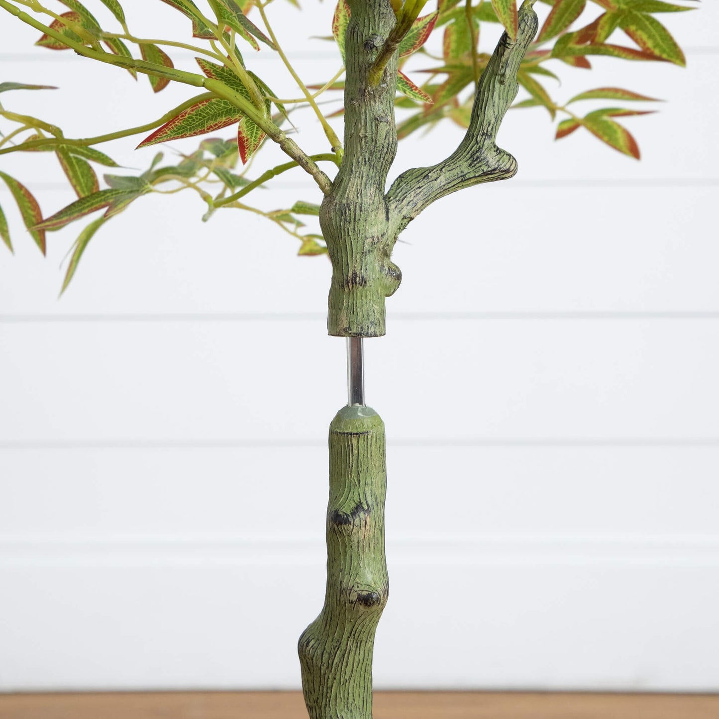 4 ft Autumn Nandina artificial tree with textured green trunk and red-tinged leaves on Tampa Home & Garden Store