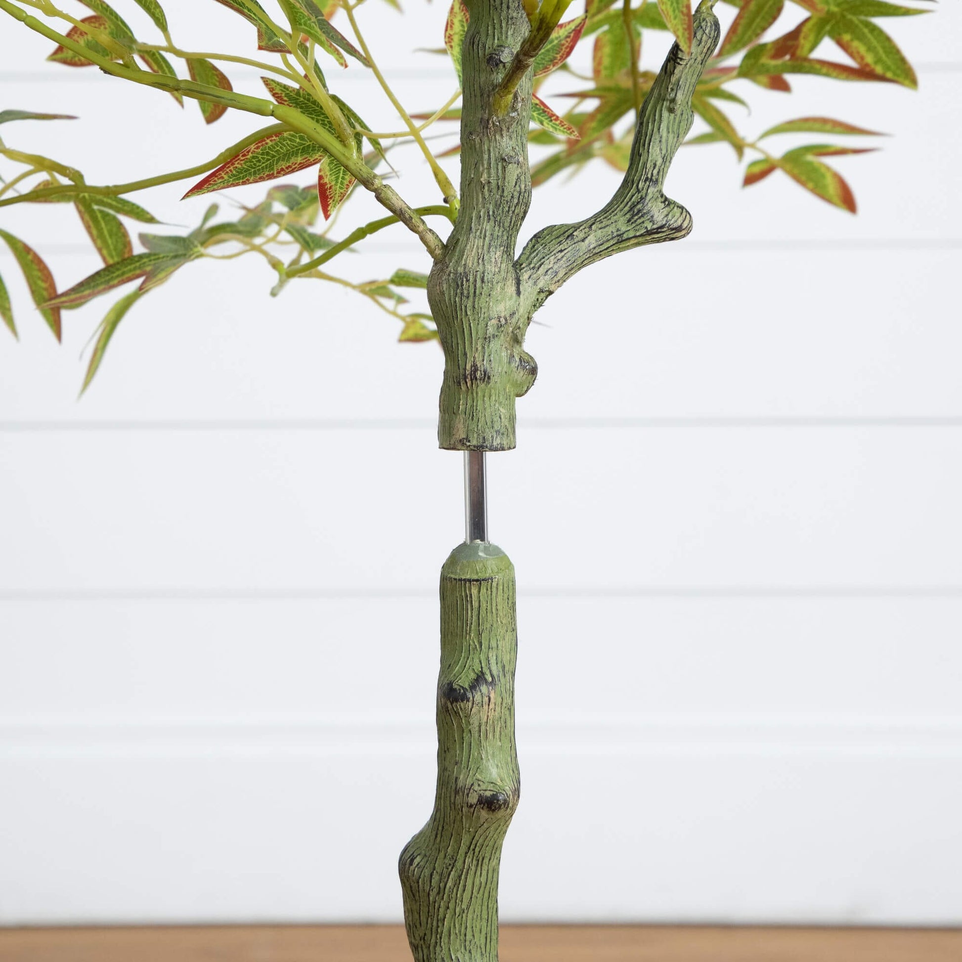 4 ft Autumn Nandina artificial tree with textured green trunk and red-tinged leaves on Tampa Home & Garden Store