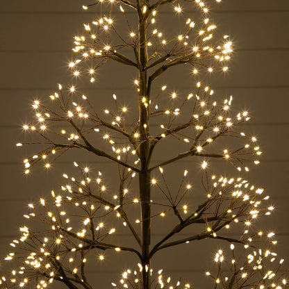 Nearly Natural 4' pre-lit Halloween black starburst artificial tree with 800 warm white LEDs on Tampa Home & Garden Store