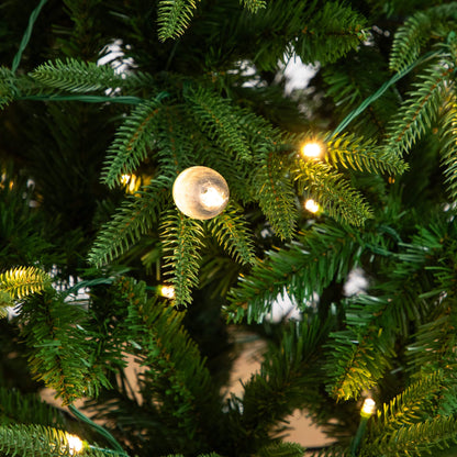 4' Nearly Natural Luxembourg Pine tree, pre-lit with warm white LED bulbs on green branches on Tampa Home & Garden Store