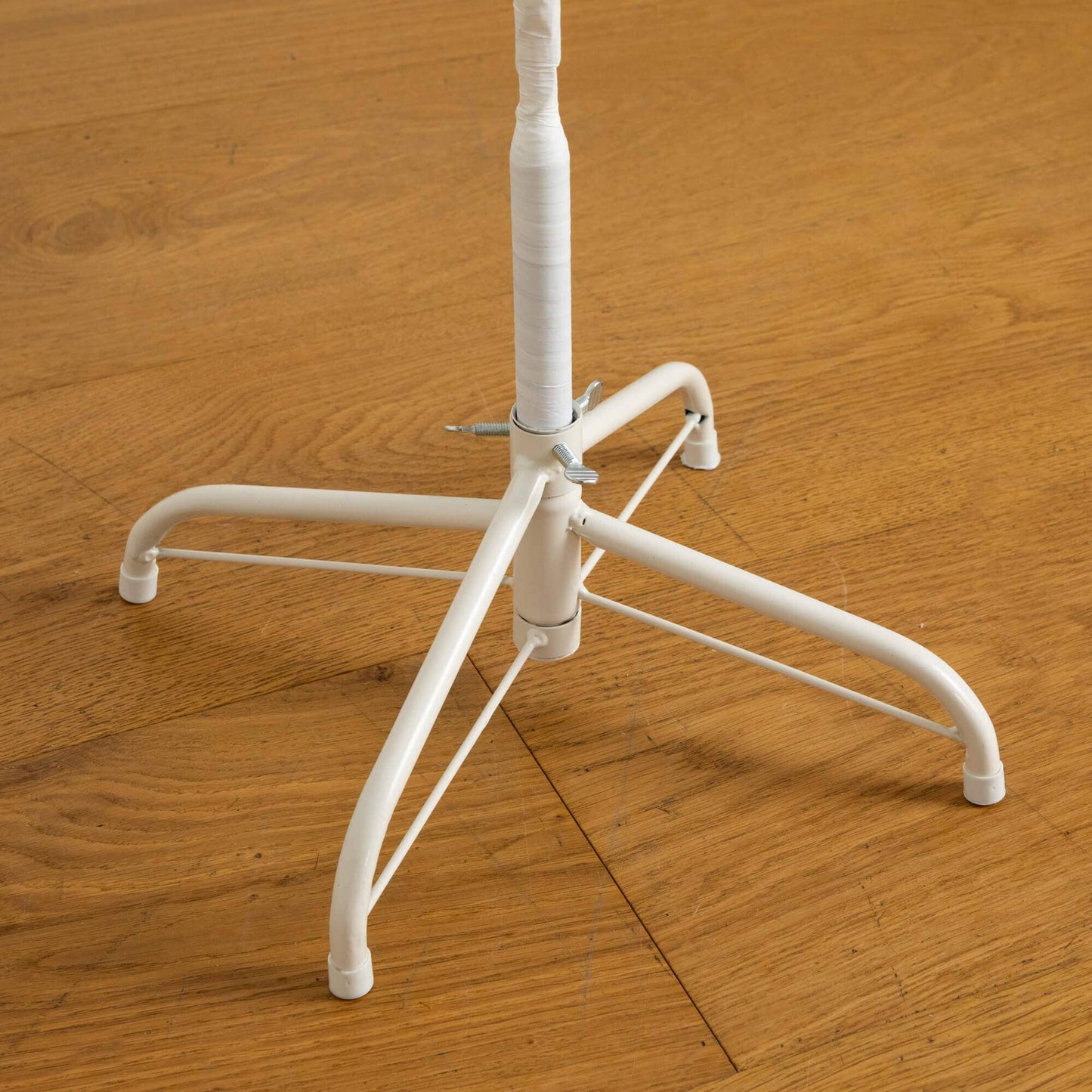 4' Pre-Lit Artificial White Starburst Tree base by Nearly Natural on white metal stand on Tampa Home & Garden Store