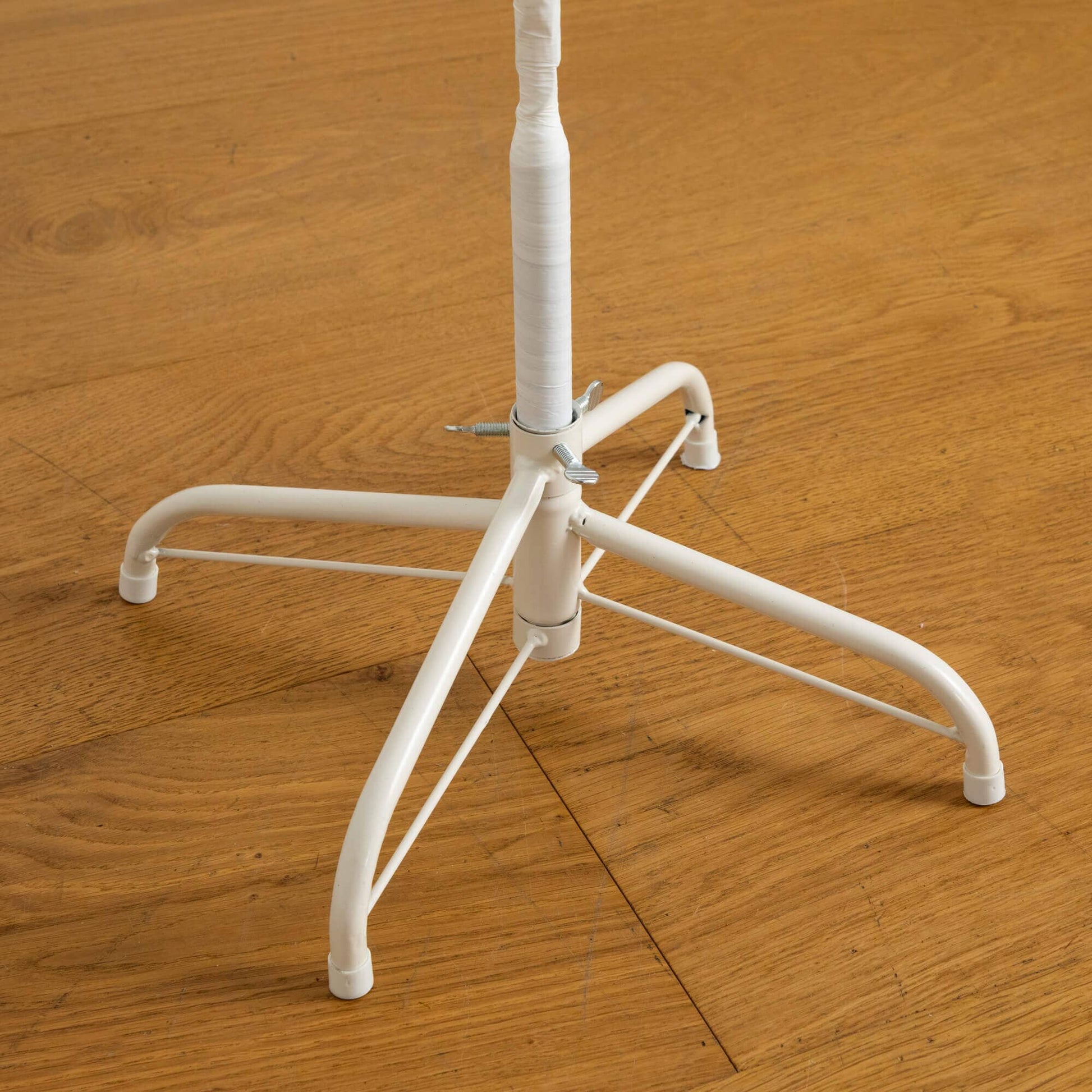 4' Pre-Lit Artificial White Starburst Tree base by Nearly Natural on white metal stand on Tampa Home & Garden Store