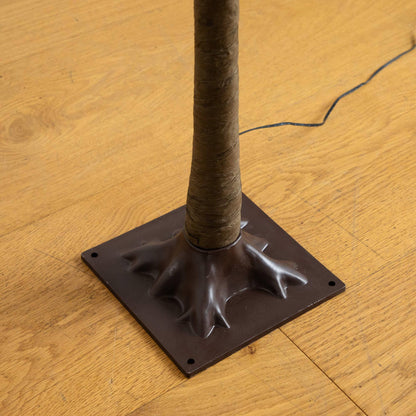 4 ft pre-lit Autumn Maple artificial tree wrapped in brown fabric with cord base Nearly Natural on Tampa Home & Garden Store
