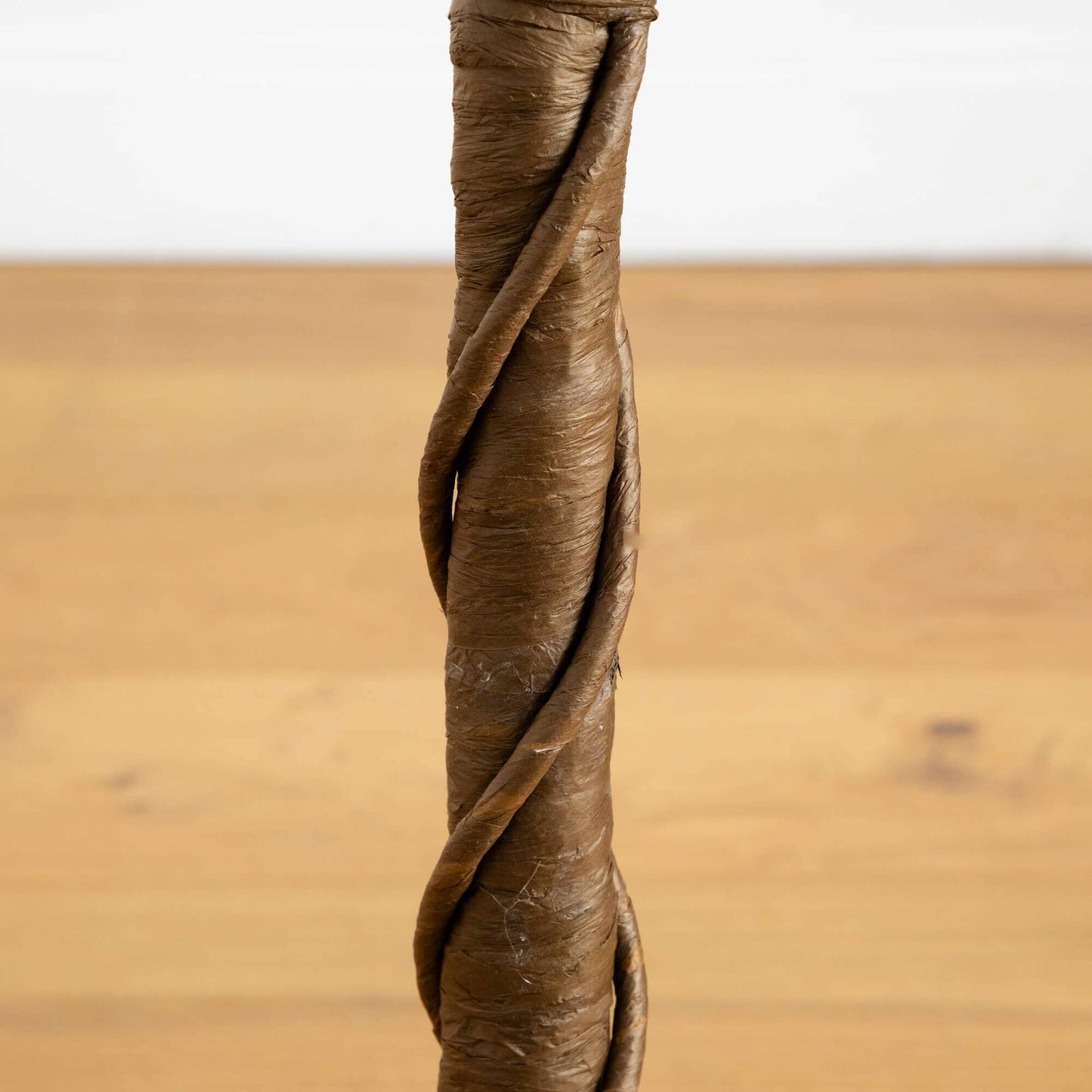 4' Pre-Lit Deluxe Autumn Maple artificial tree trunk close-up with textured brown bark outdoors on Tampa Home & Garden Store