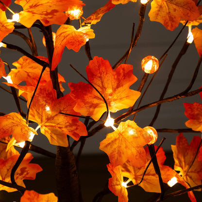 Nearly Natural 4' Pre-Lit Minimalist Autumn Maple tree with 56 LED pumpkin lights on Tampa Home & Garden Store