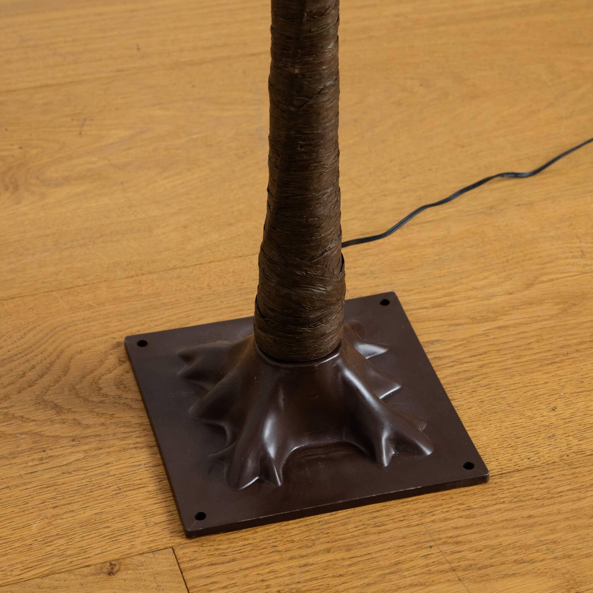 4' Pre-Lit Minimalist Autumn Maple Tree with wrapped trunk and square black base on Tampa Home & Garden Store