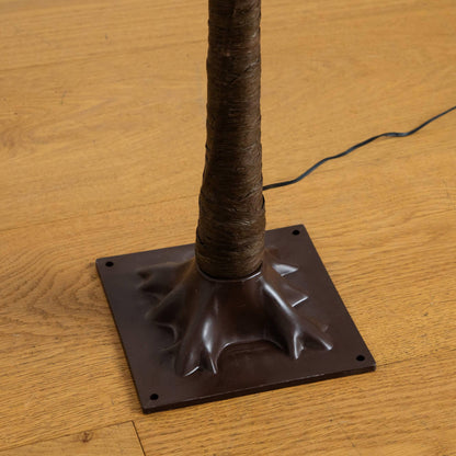 4' Pre-Lit Minimalist Autumn Maple Tree with wrapped trunk and square black base on Tampa Home & Garden Store